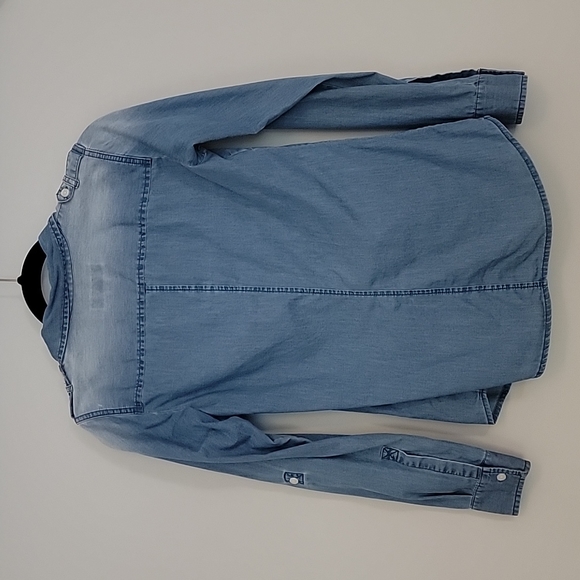 Michael Michael Kors Chambray Long Sleeve Shirt - Picture 6 of 12